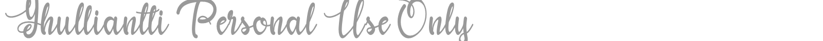 Yhulliantti font preview